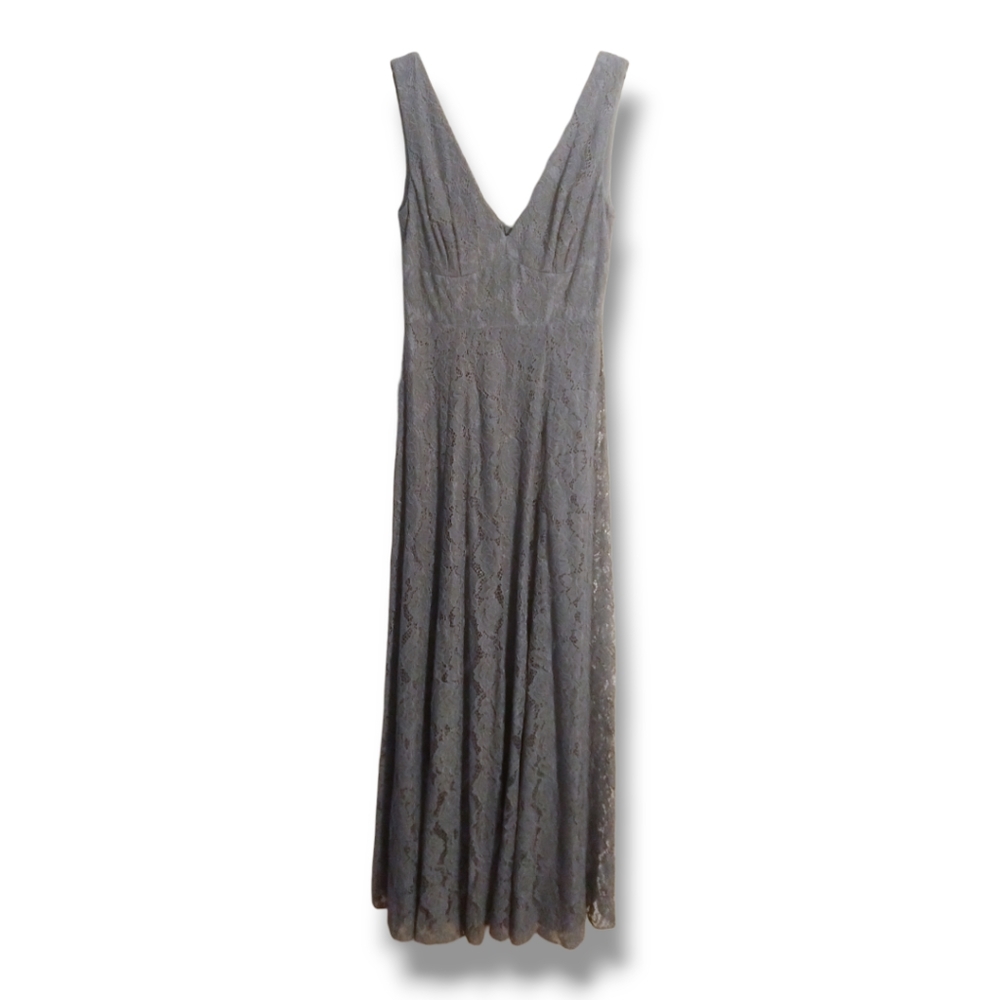 BHLDN Fame and Partner Dona Lace Maxi Dress in Blue Size 6 - Picture 2 of 8